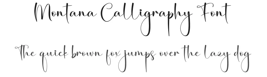 Montana Calligraphy Font by creativeletter — Script Handwritten Font