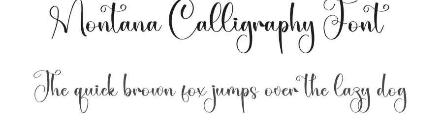 Montana Calligraphy Font by creativeletter — Script Handwritten Font