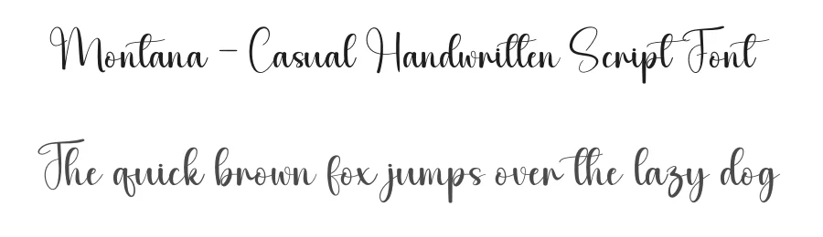 Montana – Casual Handwritten Script Font by andikastudio — Script Handwritten Font