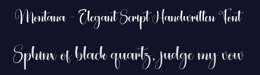 Montana – Elegant Script Handwritten Font by creativeletter — Script Handwritten Font — thumbnail 2