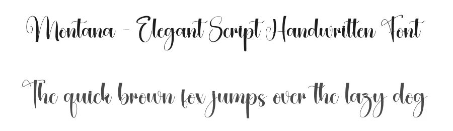 Montana – Elegant Script Handwritten Font by creativeletter — Script Handwritten Font