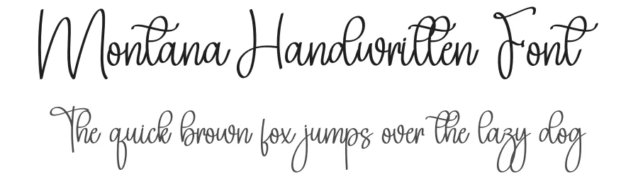 Montana Handwritten Font by creativeletter — Script Handwritten Font