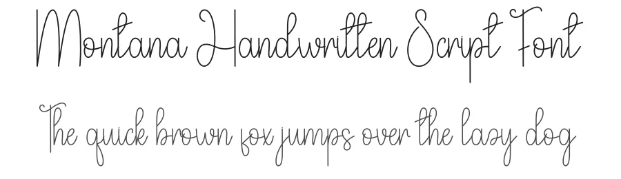 Montana Handwritten Script Font by andikastudio — Script Handwritten Font