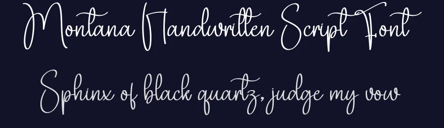 Montana Handwritten Script Font by creativeletter — Script Handwritten Font — thumbnail 2