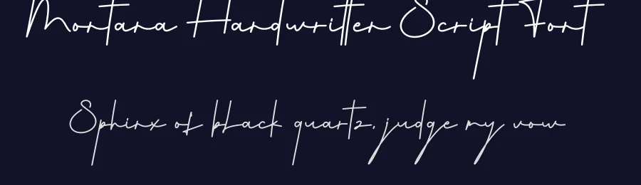Montana Handwritten Script Font by creativeletter — Script Handwritten Font — thumbnail 2