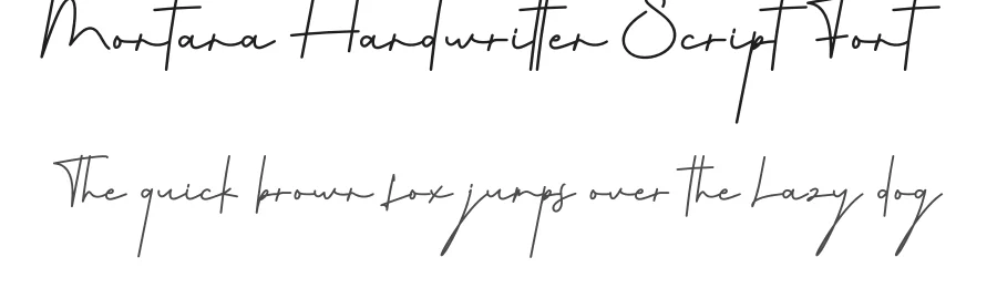 Montana Handwritten Script Font by creativeletter — Script Handwritten Font