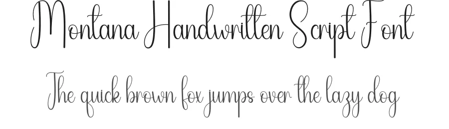 Montana Handwritten Script Font by andikastudio — Script Handwritten Font