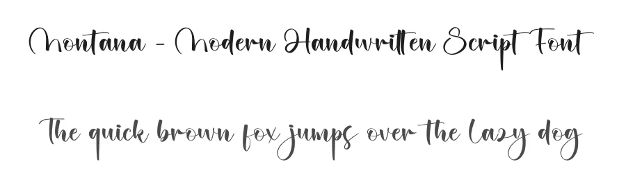 Montana – Modern Handwritten Script Font by andikastudio — Script Handwritten Font