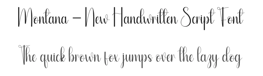 Montana – New Handwritten Script Font by andikastudio — Script Handwritten Font