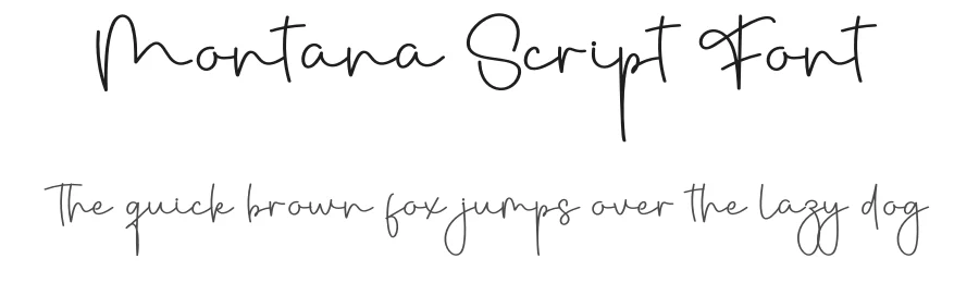 Montana Script Font by creativeletter — Script Handwritten Font