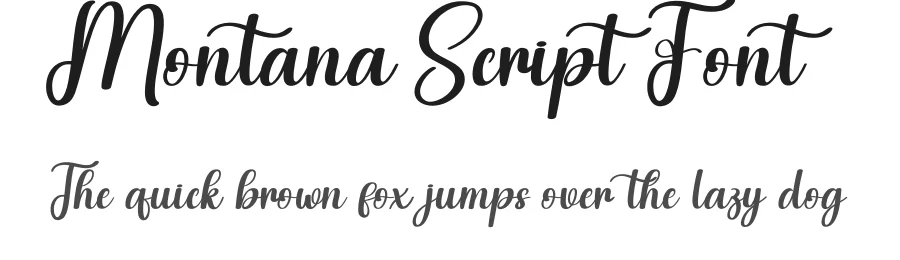 Montana Script Font by creativeletter — Script Handwritten Font