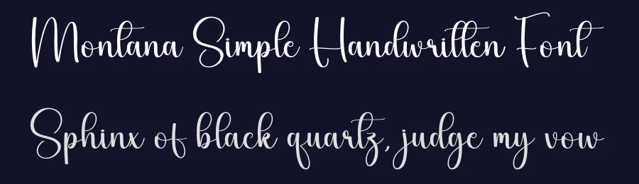Montana Simple Handwritten Font by creativeletter — Script Handwritten Font — thumbnail 2