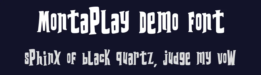Montaplay Demo Font by Lettersweet — Display Font — thumbnail 2
