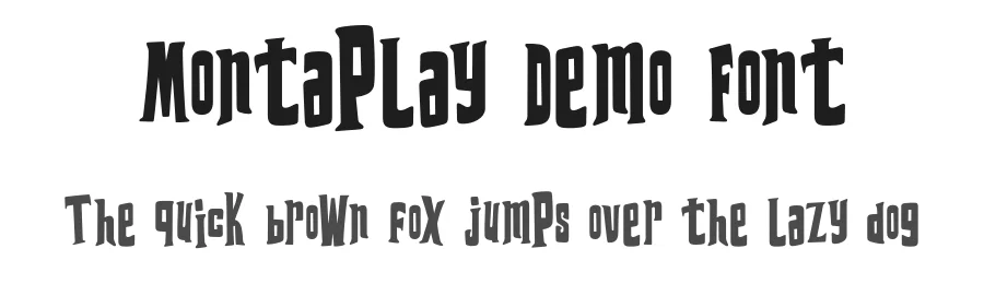 Montaplay Demo Font by Lettersweet — Display Font