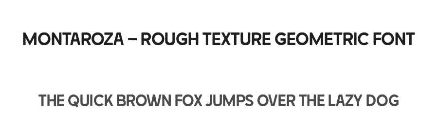 Montaroza – Rough Texture Geometric Font by Casloop Studio — Decorative Font