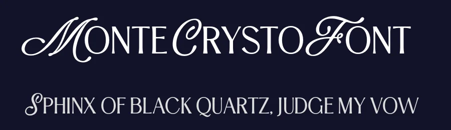 Monte Crysto Font by Krismagraph — Serif Font — thumbnail 2