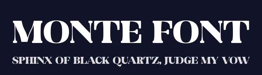Monte Font by Storytype — Serif Font — thumbnail 2