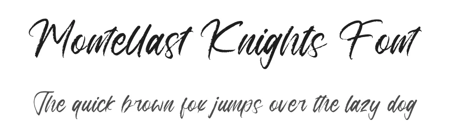 Montellast Knights Font by letterenastudios — Script Handwritten Font