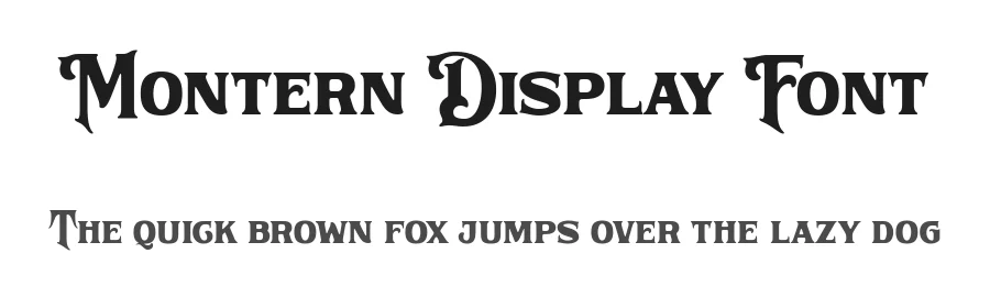 Montern Display Font by HansCo — Display Font