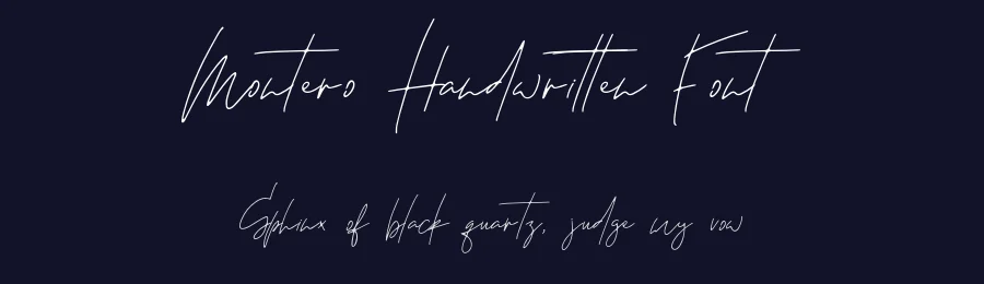 Montero Handwritten Font by Surplus Type Co — Script Handwritten Font — thumbnail 2