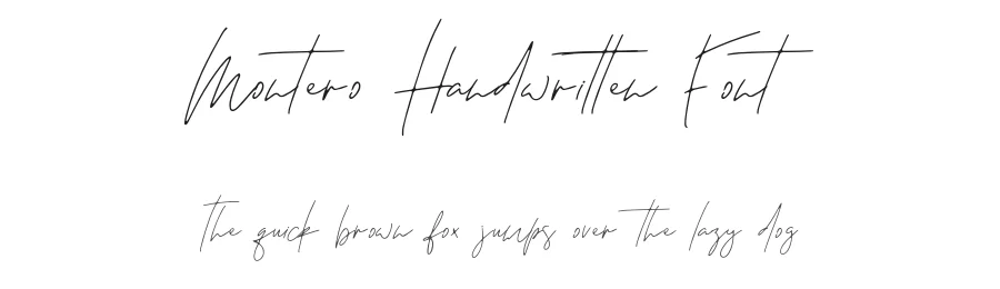 Montero Handwritten Font by Surplus Type Co — Script Handwritten Font