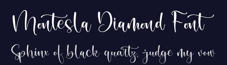 Montesla Diamond Font by letterfabric — Script Handwritten Font — thumbnail 2