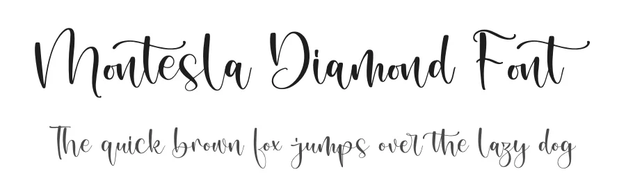 Montesla Diamond Font by letterfabric — Script Handwritten Font