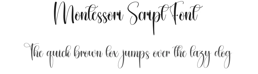 Montessori Script Font by creativeletter — Script Handwritten Font