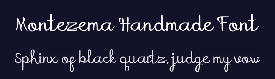 Montezema Handmade Font by johndesign540 — Script Handwritten Font — thumbnail 2