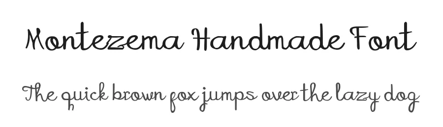 Montezema Handmade Font by johndesign540 — Script Handwritten Font