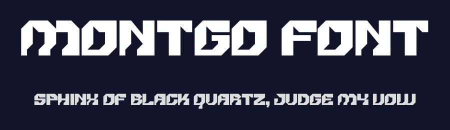Montgo Font by Maiko Hatta — Display Font — thumbnail 2