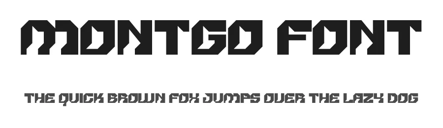 Montgo Font by Maiko Hatta — Display Font