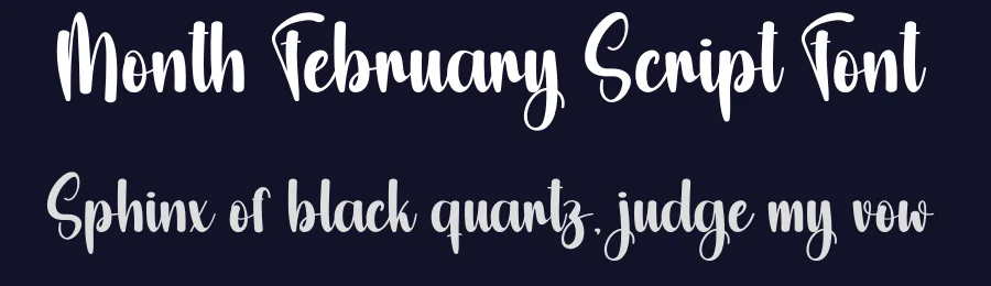 Month February Script Font by creativeletter — Script Handwritten Font — thumbnail 2