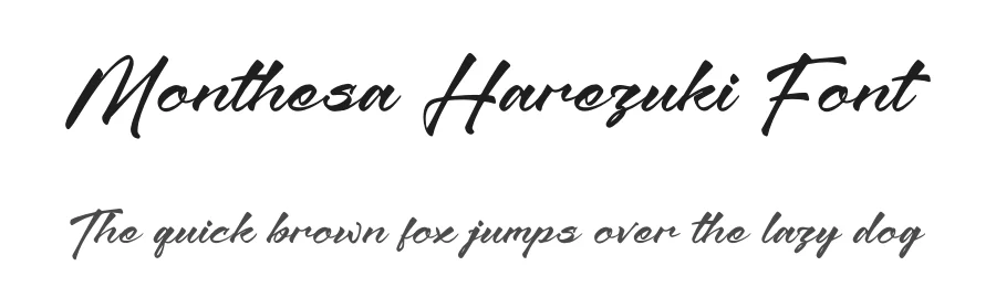 Monthesa Harezuki Font by letterenastudios — Script Handwritten Font