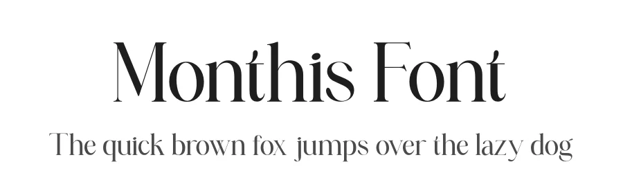 Monthis Font by saemooncreative — Serif Font