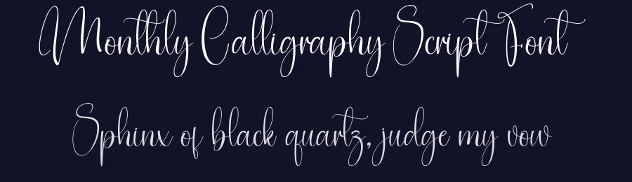 Monthly Calligraphy Script Font by creativeletter — Script Handwritten Font — thumbnail 2