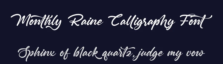 Monthly Raine Calligraphy Font by stylishtype.co — Script Handwritten Font — thumbnail 2