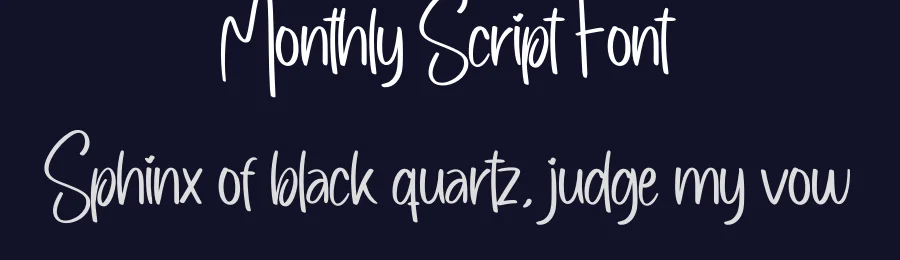 Monthly Script Font by creativeletter — Script Handwritten Font — thumbnail 2