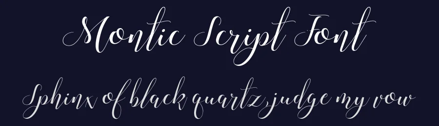 Montic Script Font by 178-MC — Script Handwritten Font — thumbnail 2