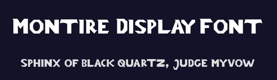 Montire Display Font by Sweetype Foundry — Display Font — thumbnail 2