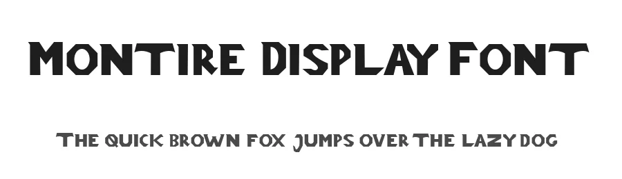 Montire Display Font by Sweetype Foundry — Display Font
