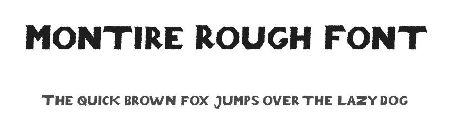 Montire Rough Font by craftsupplyco — Display Font