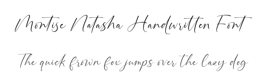 Montise Natasha Handwritten Font by stylishtype.co — Script Handwritten Font