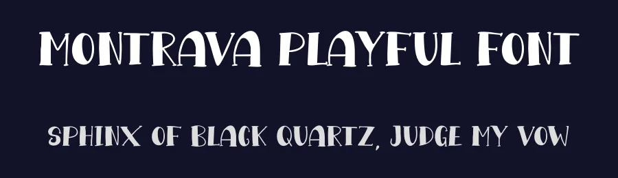 Montrava Playful Font by NTC Graphic — Display Font — thumbnail 2