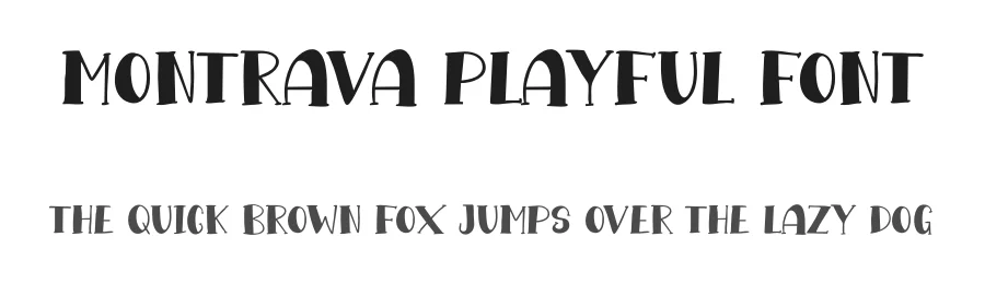 Montrava Playful Font by NTC Graphic — Display Font