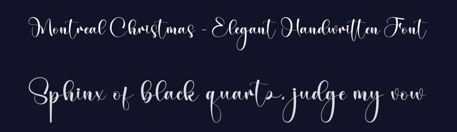 Montreal Christmas – Elegant Handwritten Font by creativeletter — Script Handwritten Font — thumbnail 2