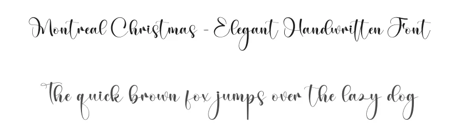 Montreal Christmas – Elegant Handwritten Font by creativeletter — Script Handwritten Font