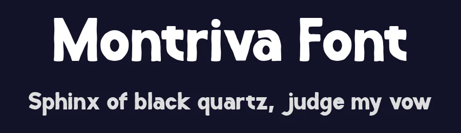 Montriva Font by Muksalcreative — Display Font — thumbnail 2