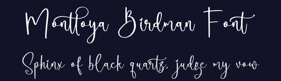 Monttoya Birdman Font by glorytype — Script Handwritten Font — thumbnail 2