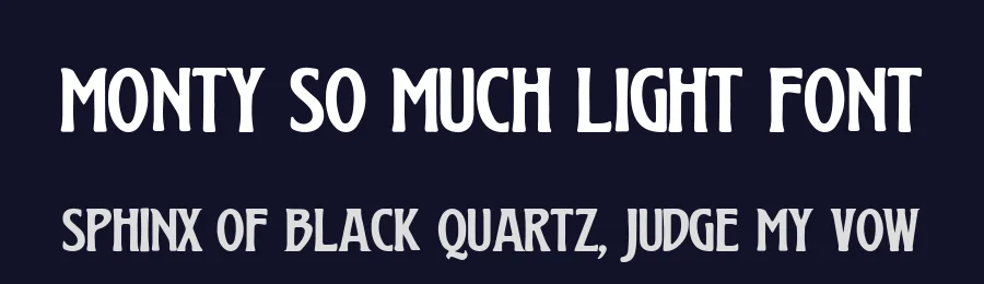 Monty So Much Light Font by afterthem Studio — Display Font — thumbnail 2